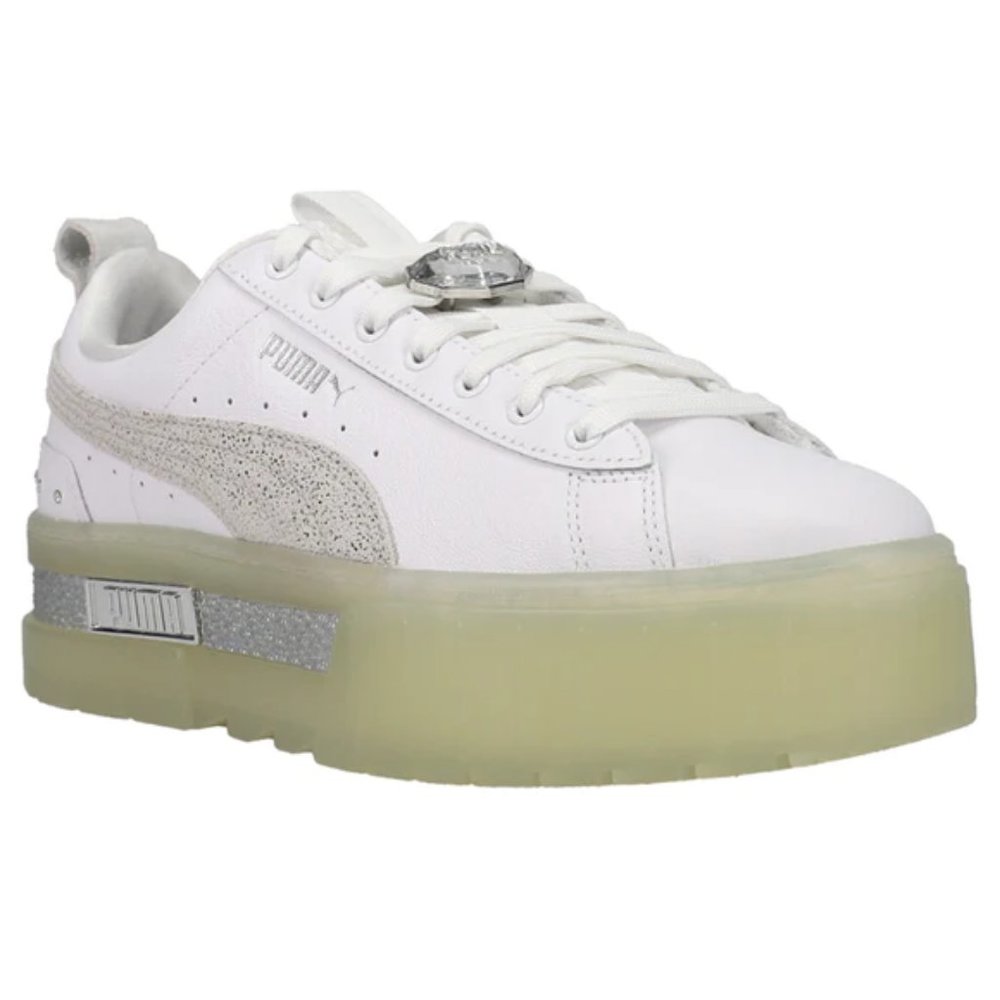 NEW! PUMA Mayze Crystal Galaxy Platform Sneakers 100% Leather  593SH0